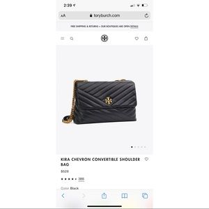 Kira Chevron Convertible Shoulder Bag